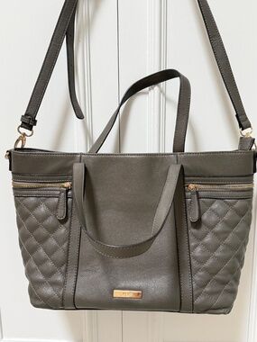 Heys Taupe Structured Tote / Shoulder Bag – Minimal, Polished & Like New